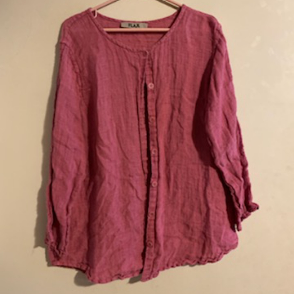 Pink button up
